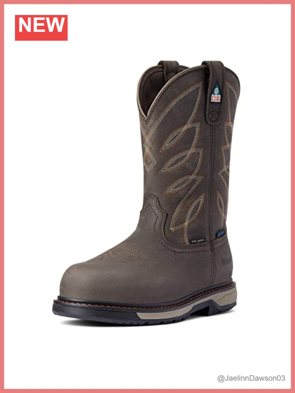 Ariat Women's Riveter CSA Glacier Grip Waterproof 400g Composite Toe Work Boot